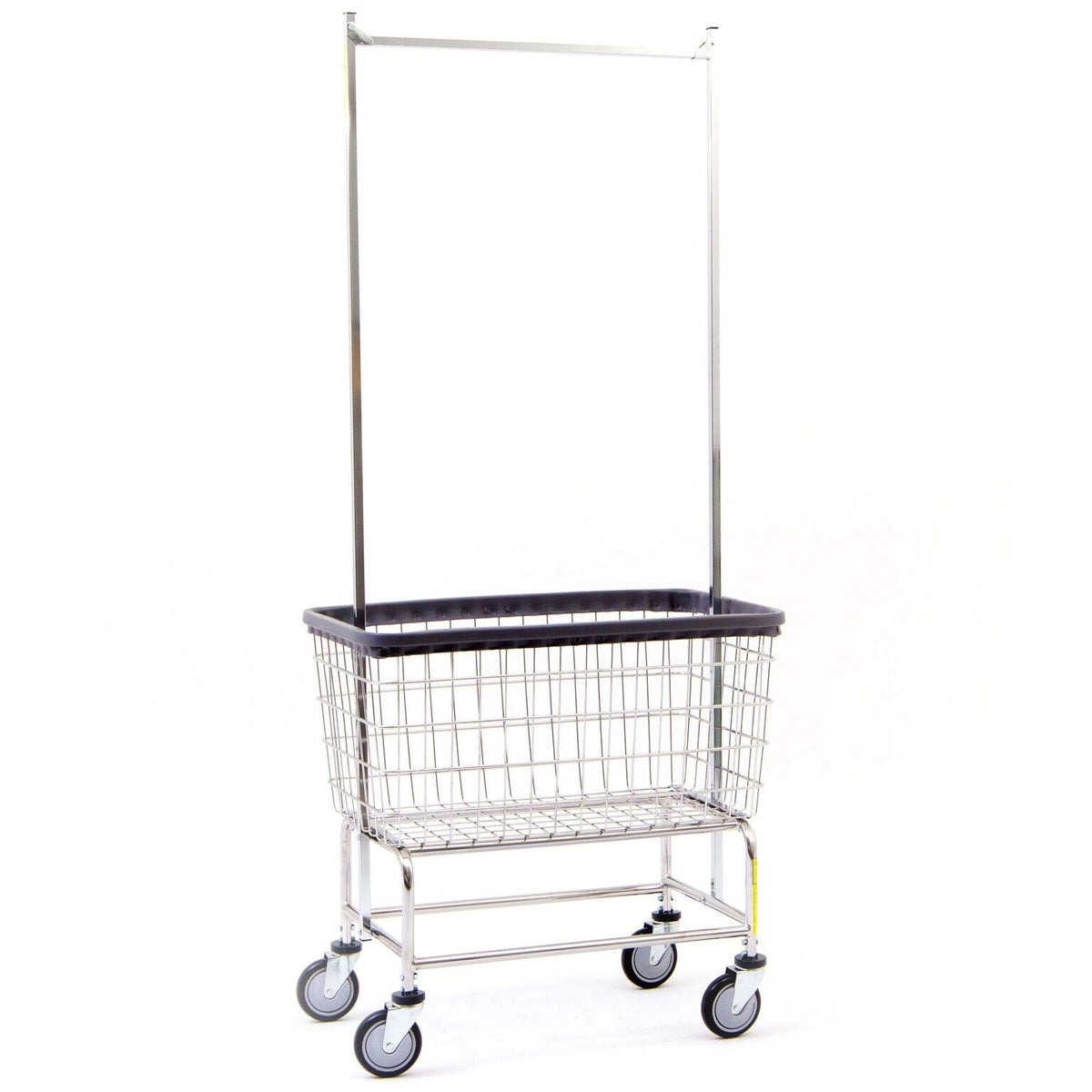 R&B Wire 200F56 Extra Large Heavy Duty Wire Laundry Cart | 4.5 Bushel | Steel Frame with Chrome Finish | Commercial Laundry Bask