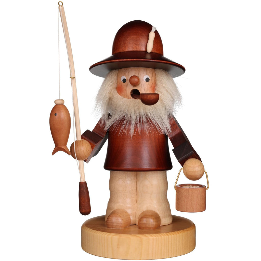 Alexander Taron 35-969 Christian Ulbricht Incense Burner-Fisherman-9" H X 5" W X 4" D, Brown