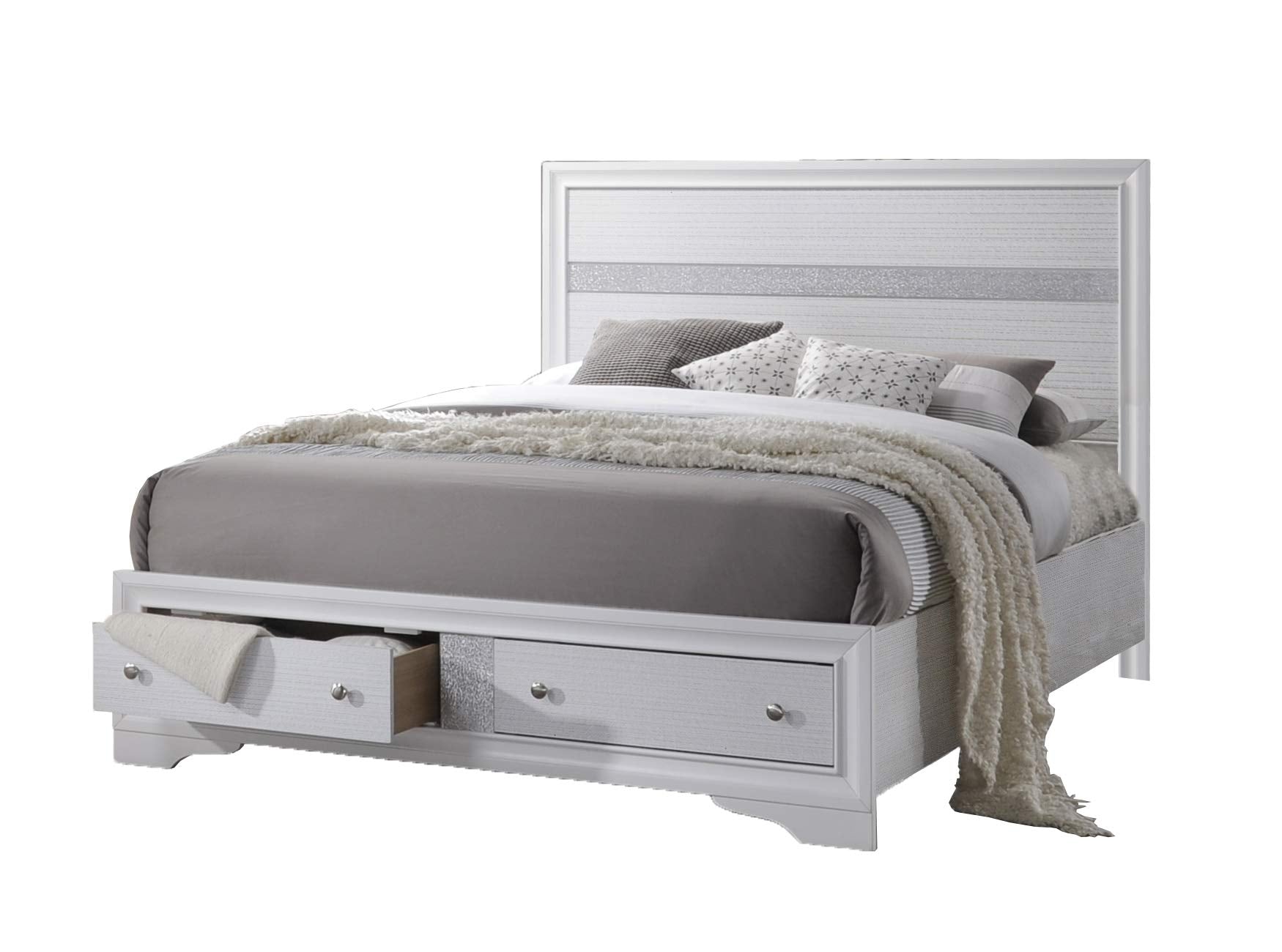 Best Quality Furniture Cath-Fb Bed, White