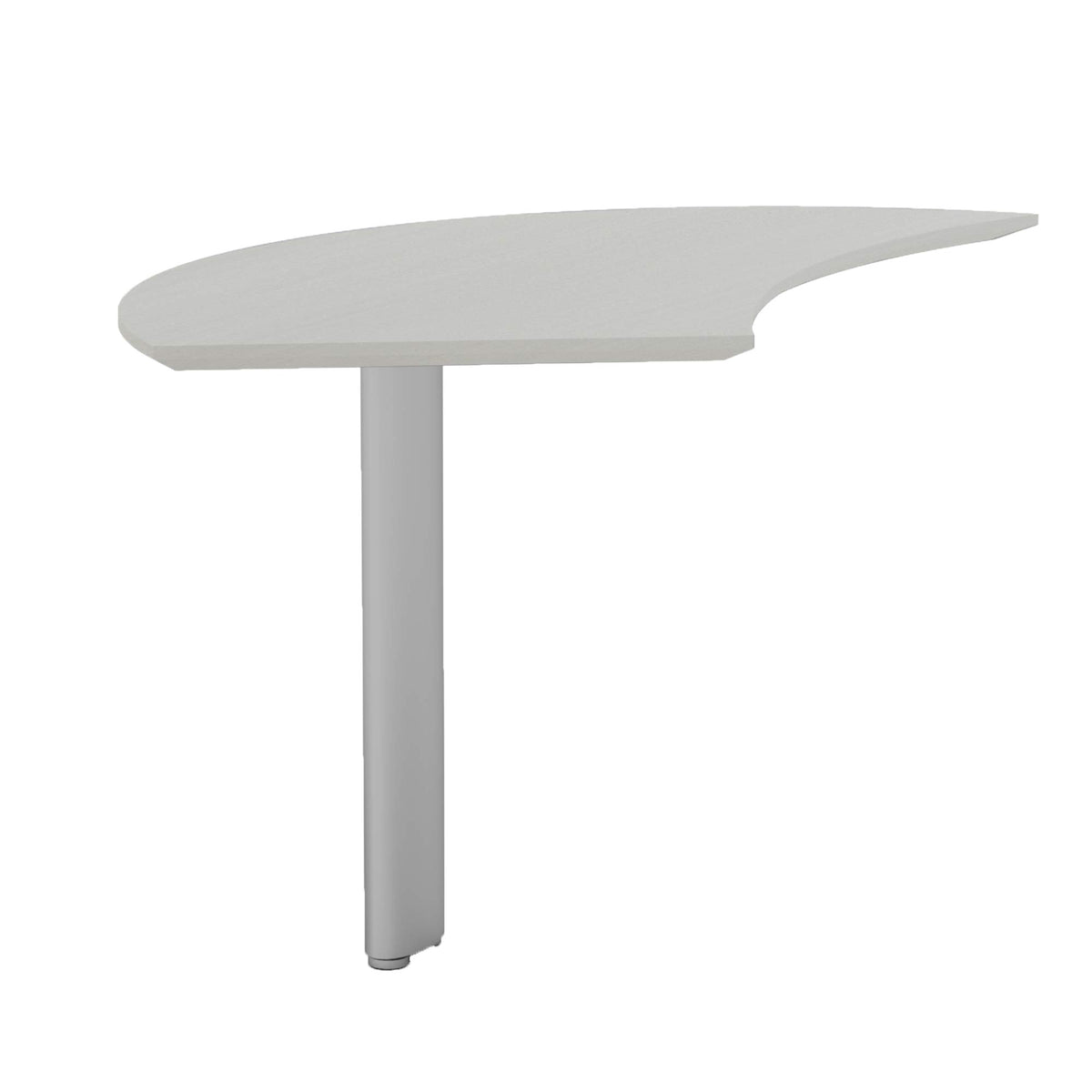 Mayline MNEXTLTSS Medina Left Curved Desk Extension for use with Desks, sold separately, Textured Sea Salt Laminate