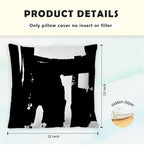 Supwhd Black And White Pillow Covers, Black And White Pillows Cover 22X22, Black And White Throw Pillows Cover Set Of 2, Black A