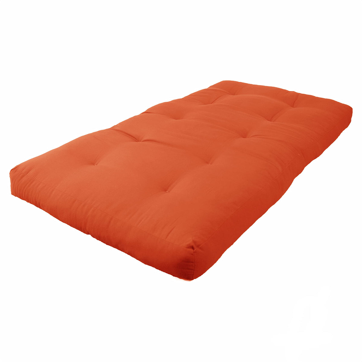 Blazing Needles Renewal 6&quot; Twill Futon Mattress, Twin, Tangerine Dream