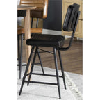 Coaster Partridge Leather Upholstered Counter Height Stools Espresso