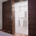 Kuber Industries .30MM Pack of 1| Rings AC Curtain | PVC Door Window Curtain | Curtains for Door | Curtain for Bathroom | Waterp