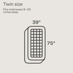 Niagara 2 Inch Twin Mattress Topper - Cooling Breathable Pillow Top Mattress Pad For Back Pain Relief - Deep Pocket Topper Fits