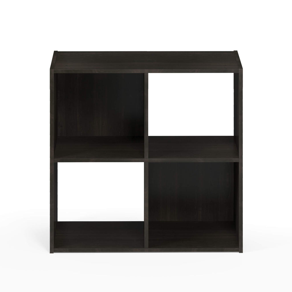 Furinno Pelli Cubic Storage Cabinet, 2x2, Espresso
