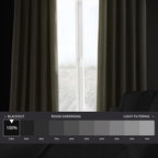 Hpd Half Price Drapes Signature Velvet Thermal Blackout Curtains For Living Room 84 Inch Long (1 Panel) Rod Pocket Insulated Blackout Curtains For Bedroom Window Curtains, 50W X 84L, Denver Taupe