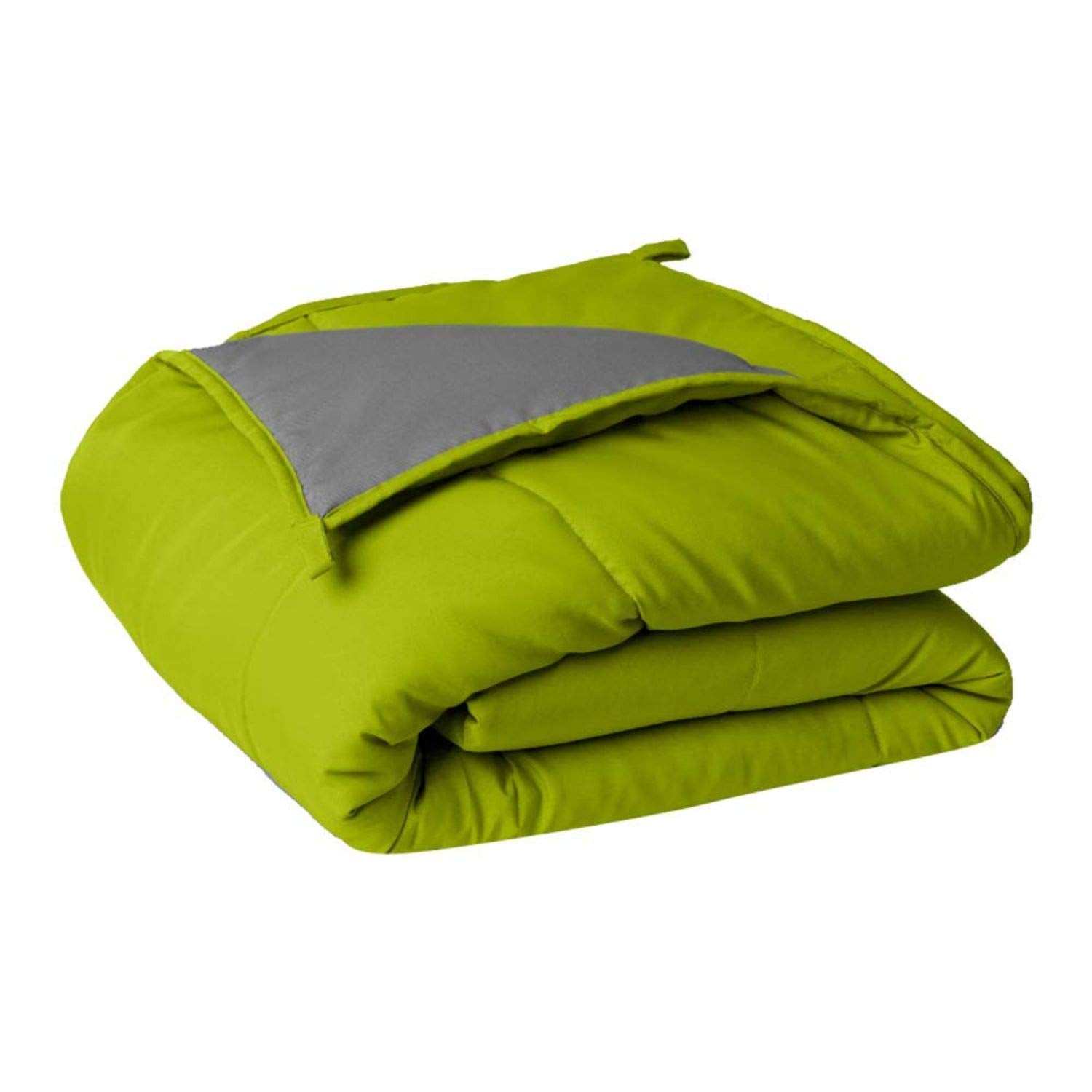 Svt Microfiber 200Tc Comforter (Double Bed_Green & Grey)