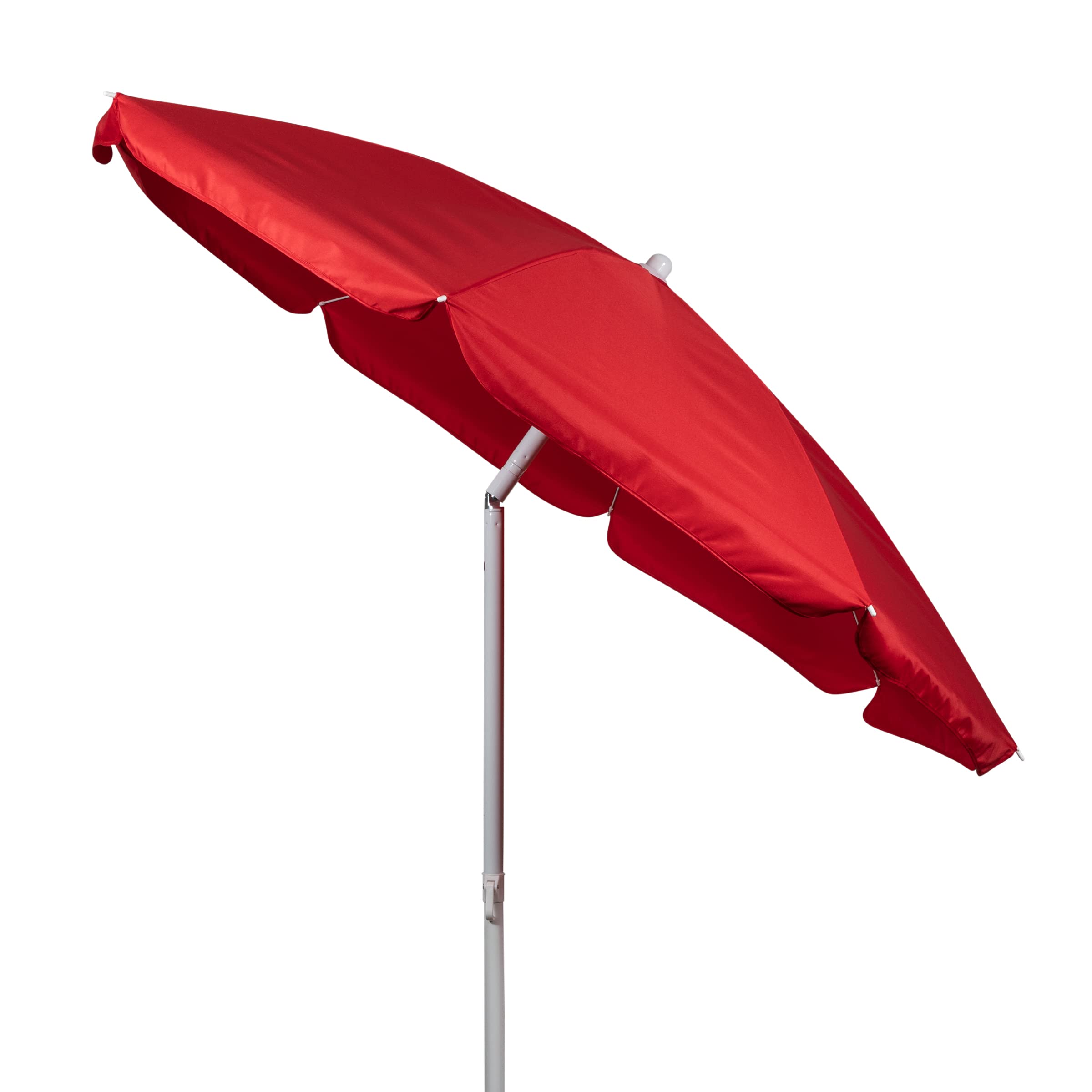 Oniva - A Picnic Time Brand Outdoor Canopy Sunshade Beach Umbrella 5.5' - Small Patio Umbrella - Beach Chair Umbrella, (Red)
