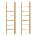 Ipetboom Mini Wooden Step Ladder, 2Pcs 1: 12 Miniature Doll House Furniture Ladder DIY Craft Accessories for Landscape Dollhouse