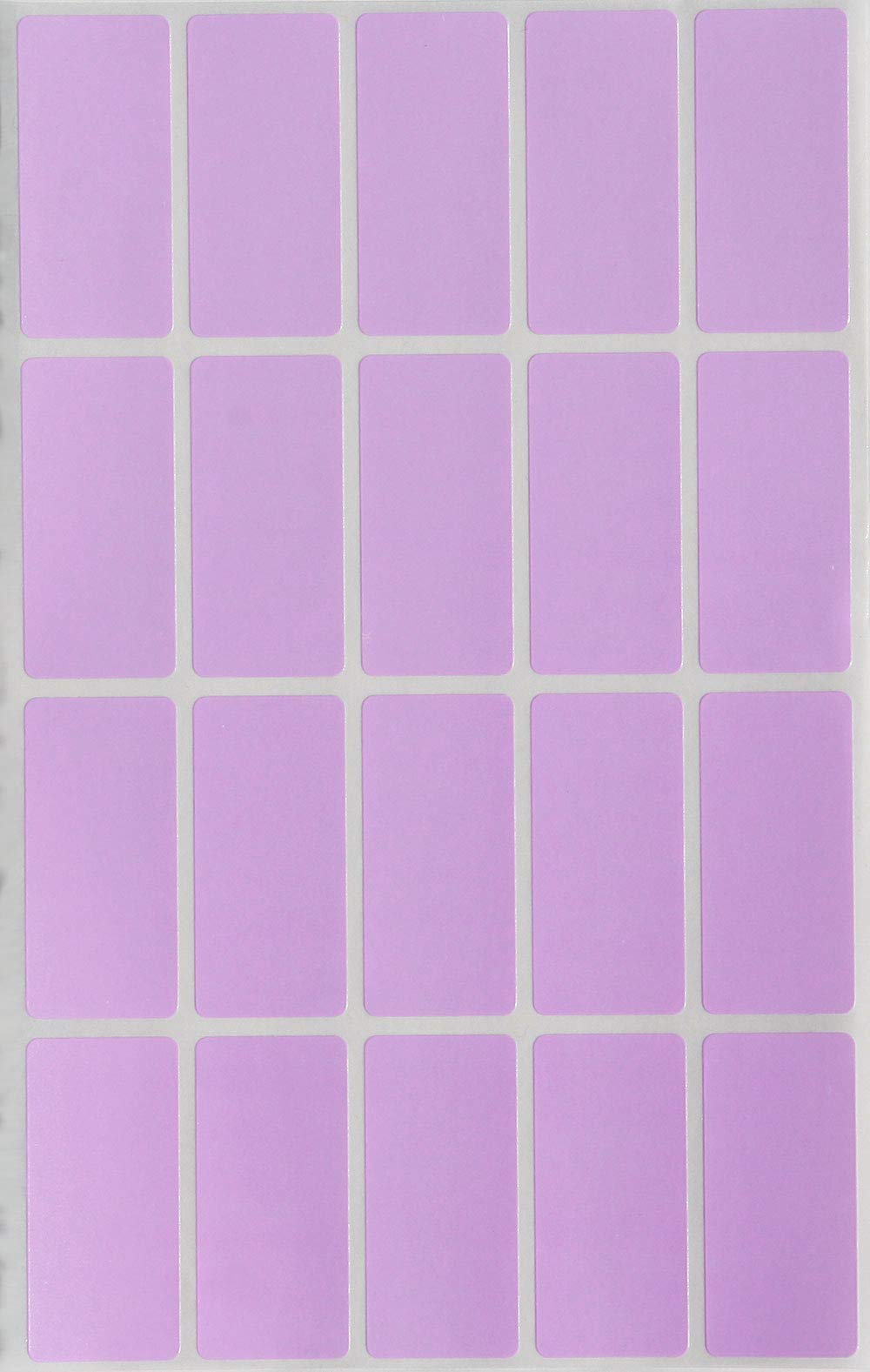 Royal Green Labels Rectangular Stickers Craft Adhesive In Pastel Purple 40Mm X 19Mm (1.57 Inch X 0.75) Great For Envelope Seals