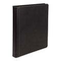 Samsill 0.5 Inch 3 Ring Binder, Leather, Black With Contrast Stitching, 8.5X 11 Inch, 3 Rings, Notebook Binder, Portfolio Organi