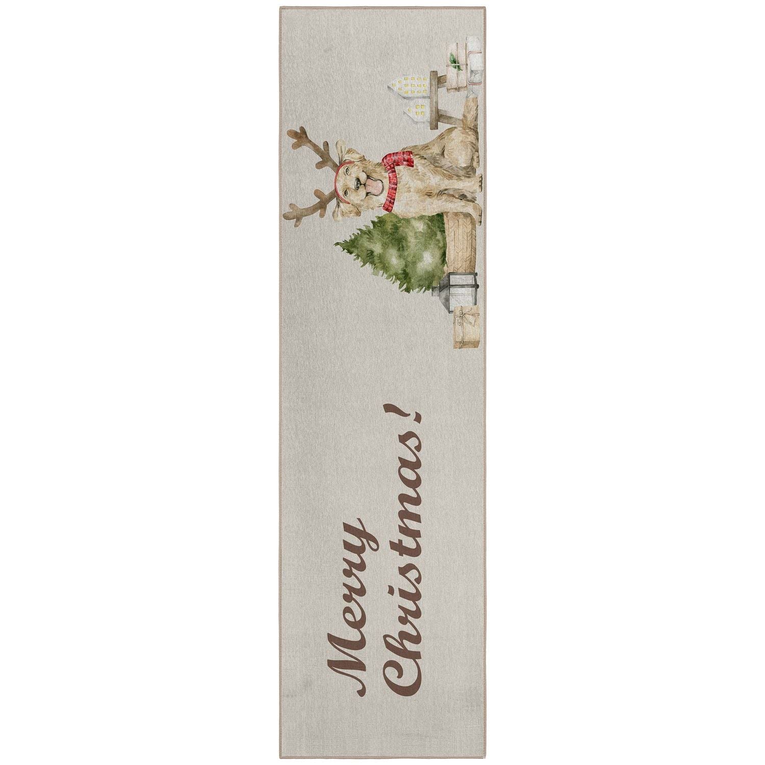 Wonderland Wn8 Taupe Seasonal Rug Runner 2' 3" X 7 ' 6"