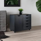 Ergode Wood Halifax Cabinet - Versatile 5-Drawer & Side Storage Solution