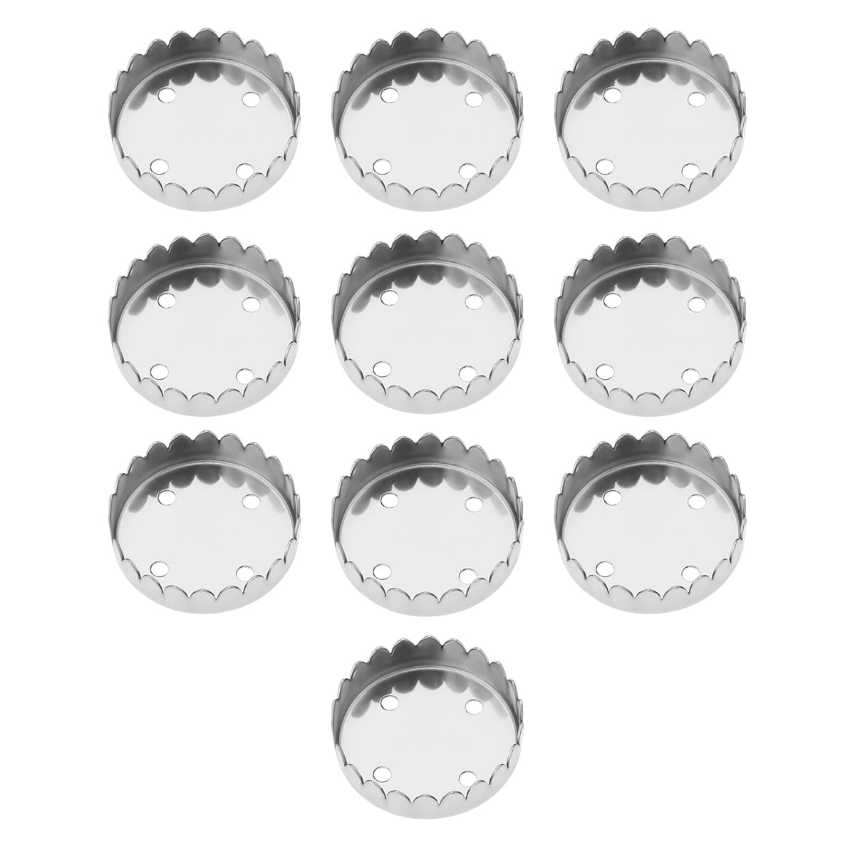 eMagTech 10PCS Magnetic Soap Holder Caps 4 Holes Metal Replacement Capsules for Soap Holder for Magnetic Soap Dish Universal Sol
