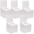 Mcb Extra Large Cardboard Box - Ballot Box - Suggestion Box - Raffle Box - Ticket Box (10'X10'X10') With Removable Header -Wh
