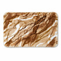 MONKEYTAIL Marble Print Microfiber Bath Mat, Brown, 80x50 cm, AntiSlip