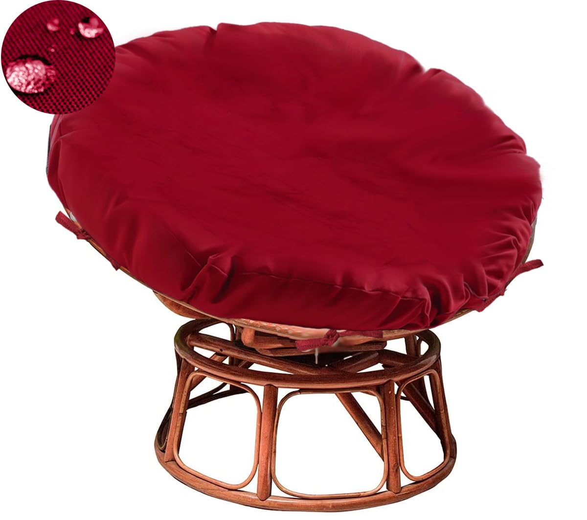 Sqodok Papasan Cushion Cover Only 50In Outdoor Indoor Papasan Chair Cushion Covers Waterproof Papasan Slipcover Papasan Covers F