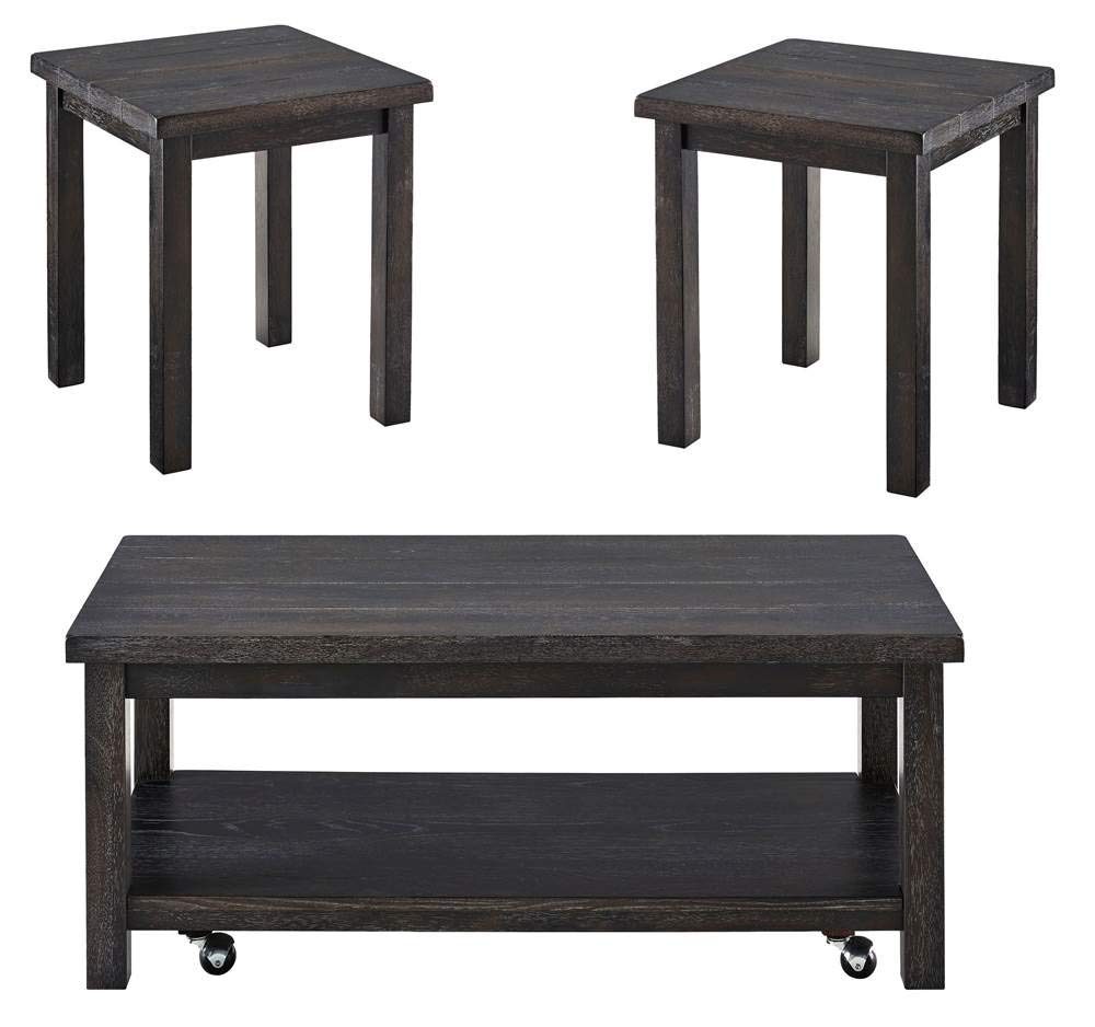 Progressive Furniture Silverton Ii 3 Pack (Cocktail & 2 Ends), Weathered Pepper