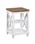 Convenience Concepts Florence End Table, Driftwood/White