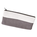 Creative Gifts International Gray Leatherette Travel Carry Case, Top Zip Closure, Scratch Resistant Faux Leather, 5.5 x 10.5, Fo