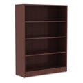 Lorell Mahogany Laminate Bookcase, 48" X 36" X 12"
