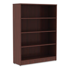 Lorell Mahogany Laminate Bookcase, 48" X 36" X 12"