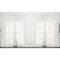Nicetown Extra Long Sheer Curtains 95' Length For Living Room, Rod Pocket Voile Texture Sheer Window Treatments For Patio/Glass