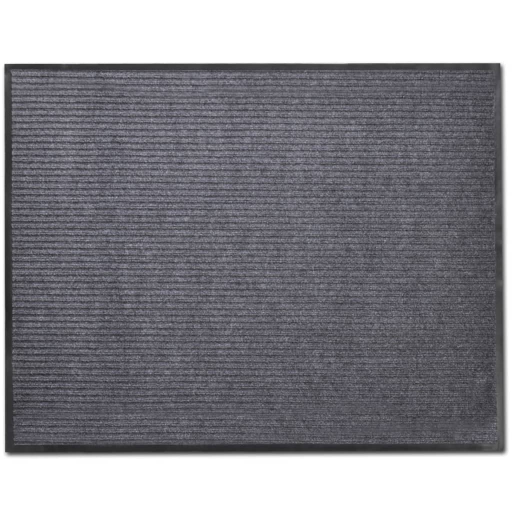 vidaXL Grey PVC Entrance Mat 90 x 120 cm Non-Slip Floor Office Home