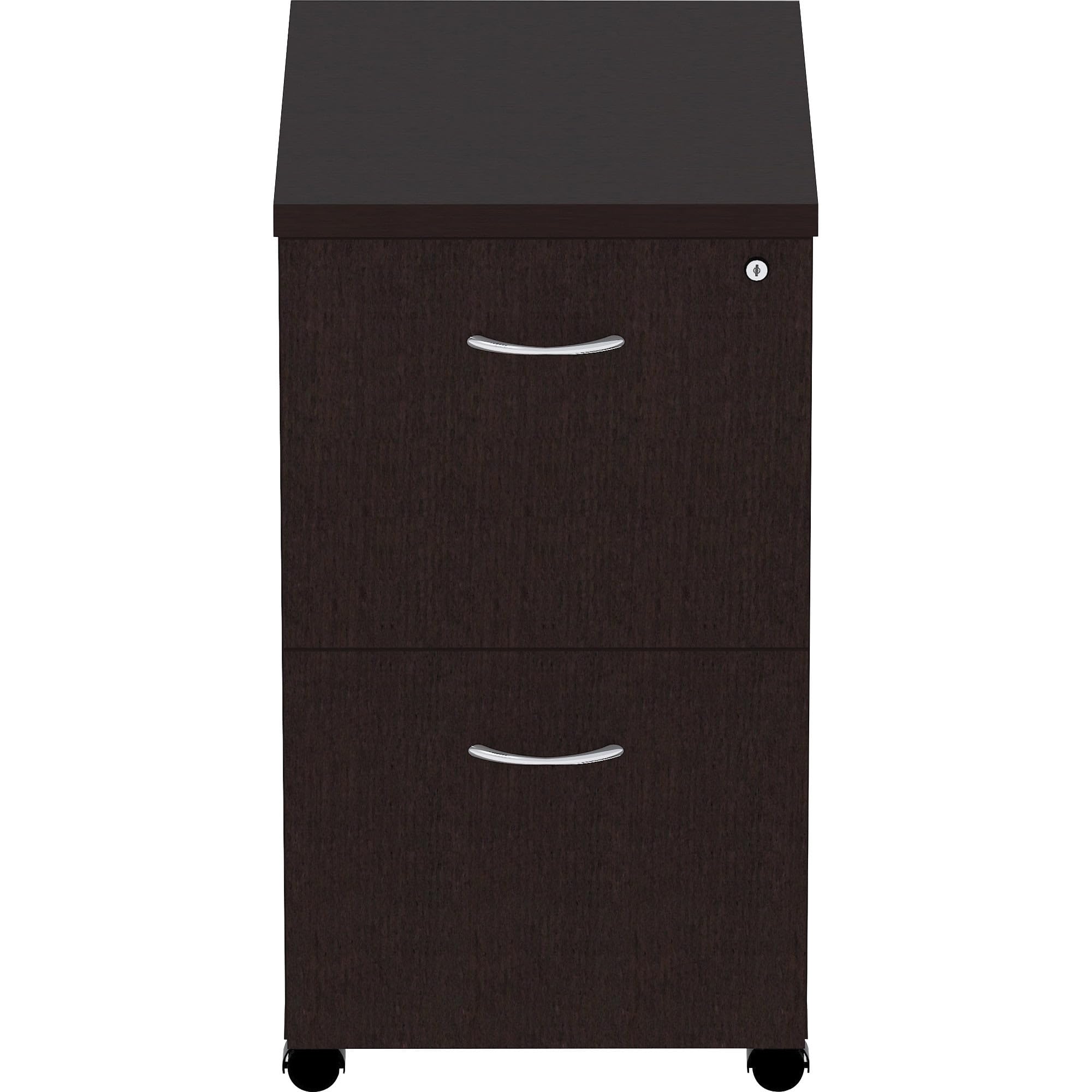 Lorell, LLR18219, Essentials Espresso Laminate Pedestal, 1 Each