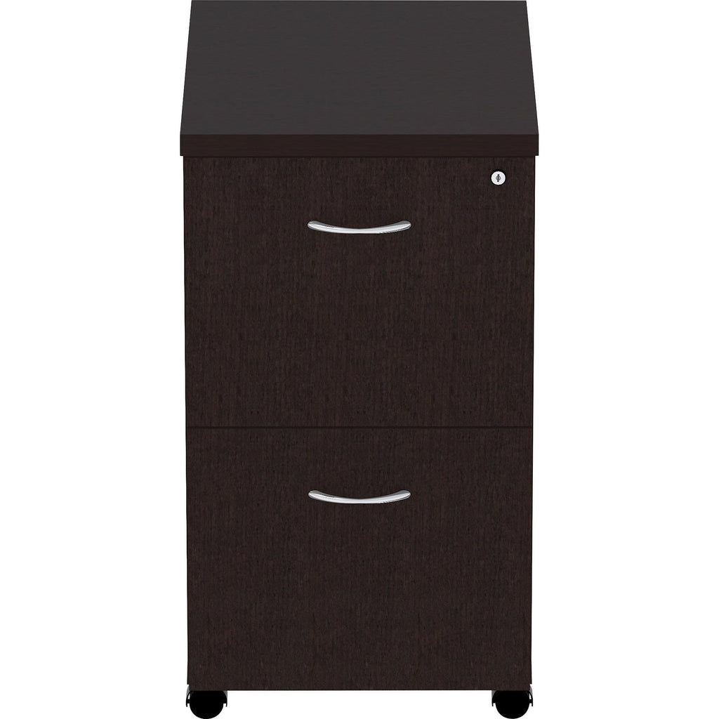 Lorell, LLR18219, Essentials Espresso Laminate Pedestal, 1 Each