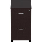 Lorell, LLR18219, Essentials Espresso Laminate Pedestal, 1 Each