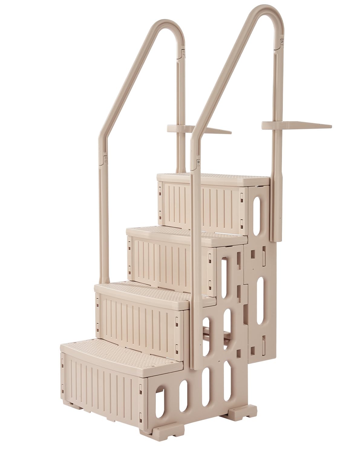 Vevor Swimming Pool Ladder, 4-Step Double Handrails Stairs With Non-Slip Heavy Duty Steps, Max Load Capacity 400 Lbs, For 48-54