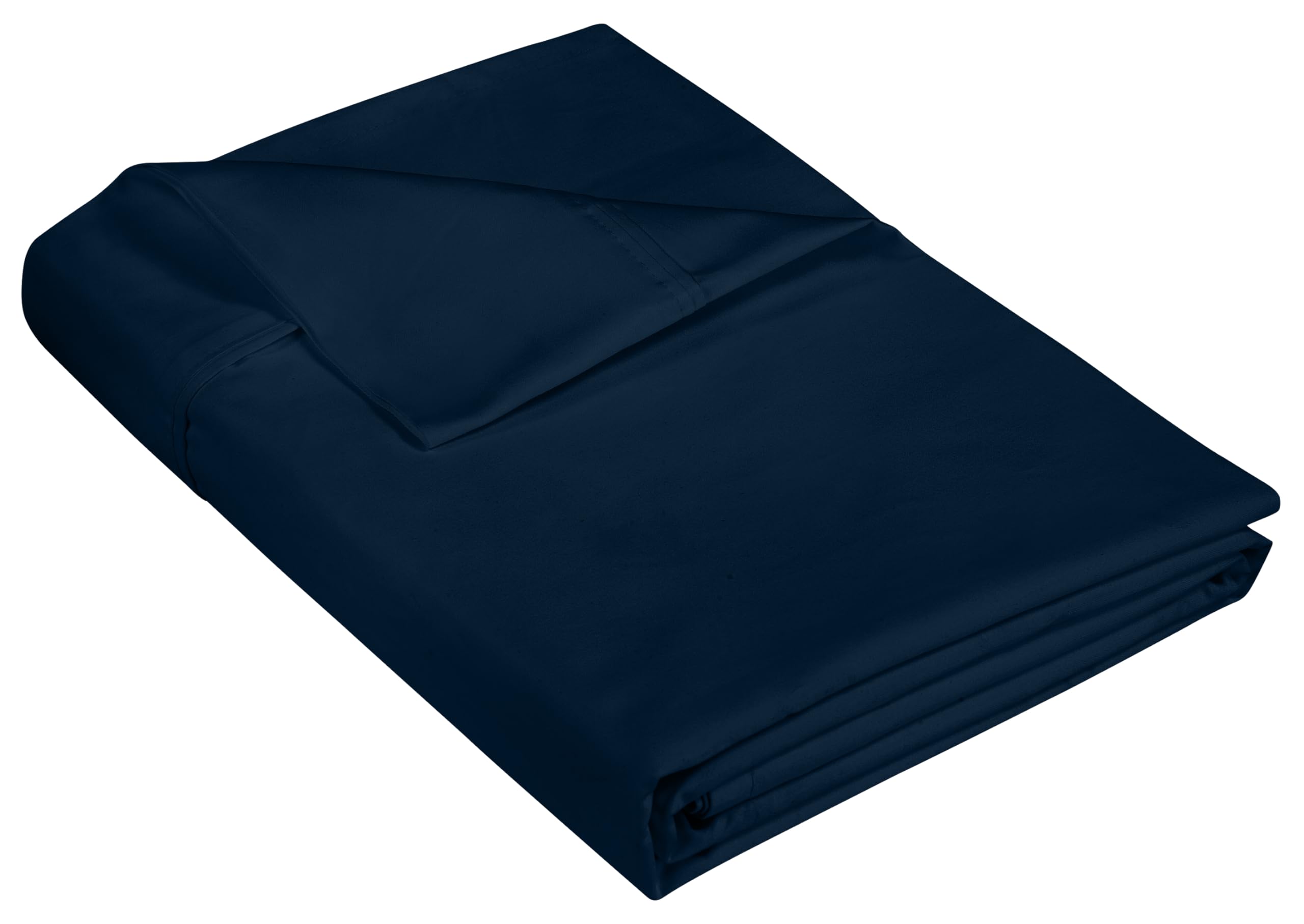 Royale Linen 400 Thread Count 100% American Grown Cotton Flat Sheet - Cooling Sheets - Full Sheets - Luxury Sateen Weave - Full