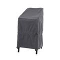 Wj-X3 Stackable Patio Chair Cover, Heavy Duty, Wind Resistant And Waterproof Outdoor Lawn Chair Covers, 28W X 36D X 45H, (4-6 Stacked Chairs), Grey,1-Pack