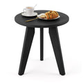 Homenjoy Outdoor Side Table, Hdpe Outdoor Table, Small Round Side Table Weather-Resistant, Outdoor Side Tables For Patio, Porch,