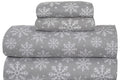 Bliss Casa 4 Piece 100% Cotton Flannel Sheet Set King - High GSM Deep Pockets, Warm Breathable Flannel Sheet Set. Flannel Bed Se
