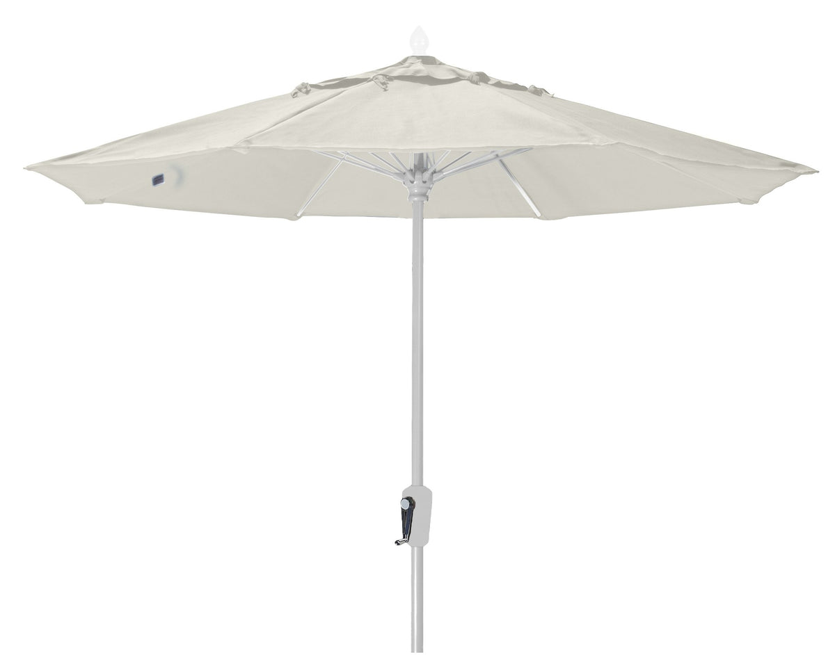 Fiberbuilt Umbrellas 7Mcrw-8605 Market Umbrella, 7.5' Diameter Marine Grade Canopy, Natural White