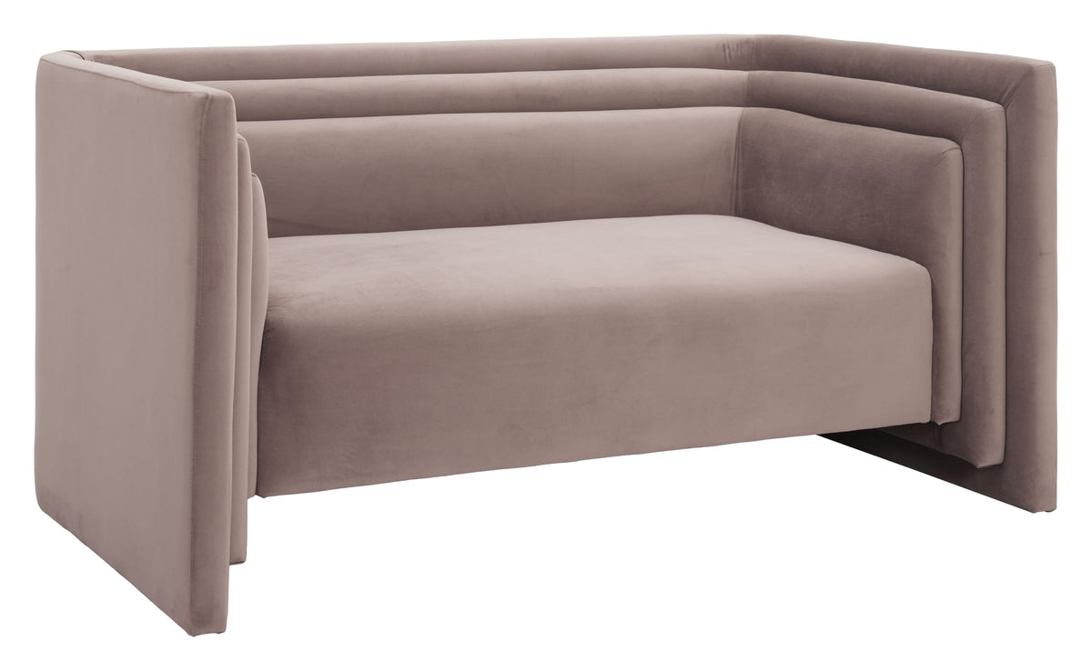 Zuo Trippel Loveseat Taupe