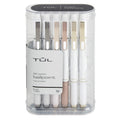 Tul Bp Series Retractable Ballpoint Pens, Medium Point, 1.0 Mm, Pearl White Barrel, Black Ink, Pack Of 12 Pens