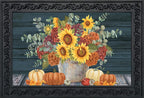 Briarwood Lane Sunflowers And Hydrangeas Fall Doormat Floral Pumpkins 30' X 18'