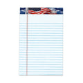 Tops 75101 American Pride Writing Pad, Narrow, 5 X 8, White, 50 Sheets (Pack Of 12)