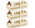 Vasukie Adjustable Storage Container, Refrigerator Storage Basket For Fridge, Kitchen & Pantry, Organizer Tray With Design (Beig