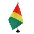 Republic Of The Congo Table Flag 5' X 8' - Congolese Desk Flag 21 X 14 Cm - Black Plastic Stick And Base - Az Flag