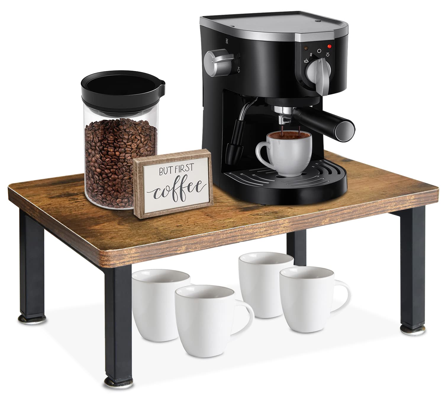 Coffee Bar Accessories and Organizer Countertop, Coffee Station Organizer for Coffee Bar Decor, Coffee Table for Coffee Bar Orga