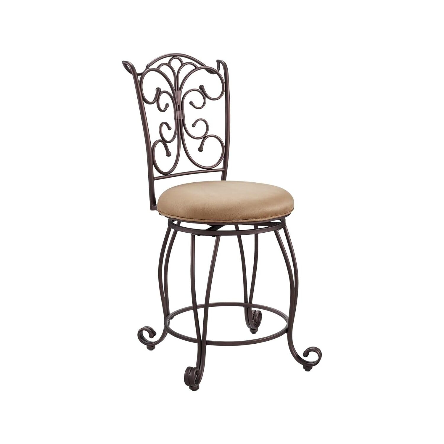 Gathered Back Counter Stool 24