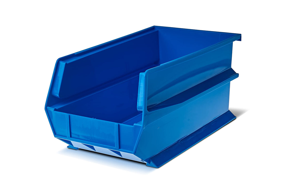Triton Products 3-240B LocBin 14-3/4-Inch Length, 8-1/4-Inch Width, 7-Inch Height Blue Stacking, Hanging, Interlocking Polypropy