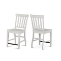 Steve Silver Cayla Stools, Farmhouse Style, Solid Rubberwood, Distressed Antique White Finish, Set of 2 Counter Chair, 19" L x 24" W x 42" H, Ivory