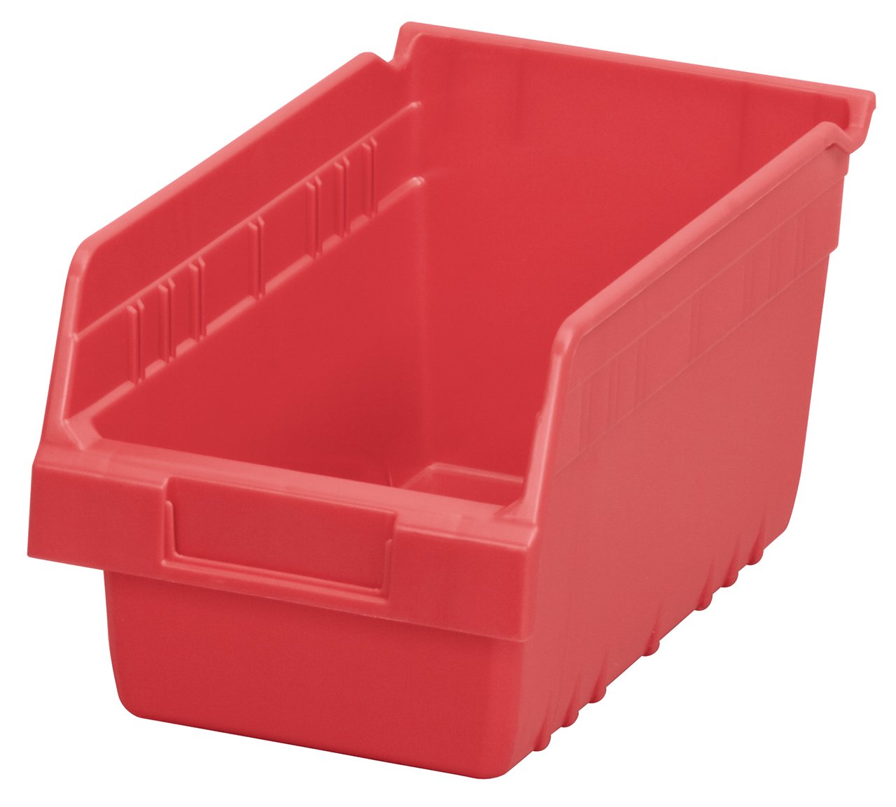 Akro-Mils 30090 Plastic Nesting Shelfmax Storage Bin Box, (12-Inch X 6-Inch X 6-Inch), Red, (10-Pack)