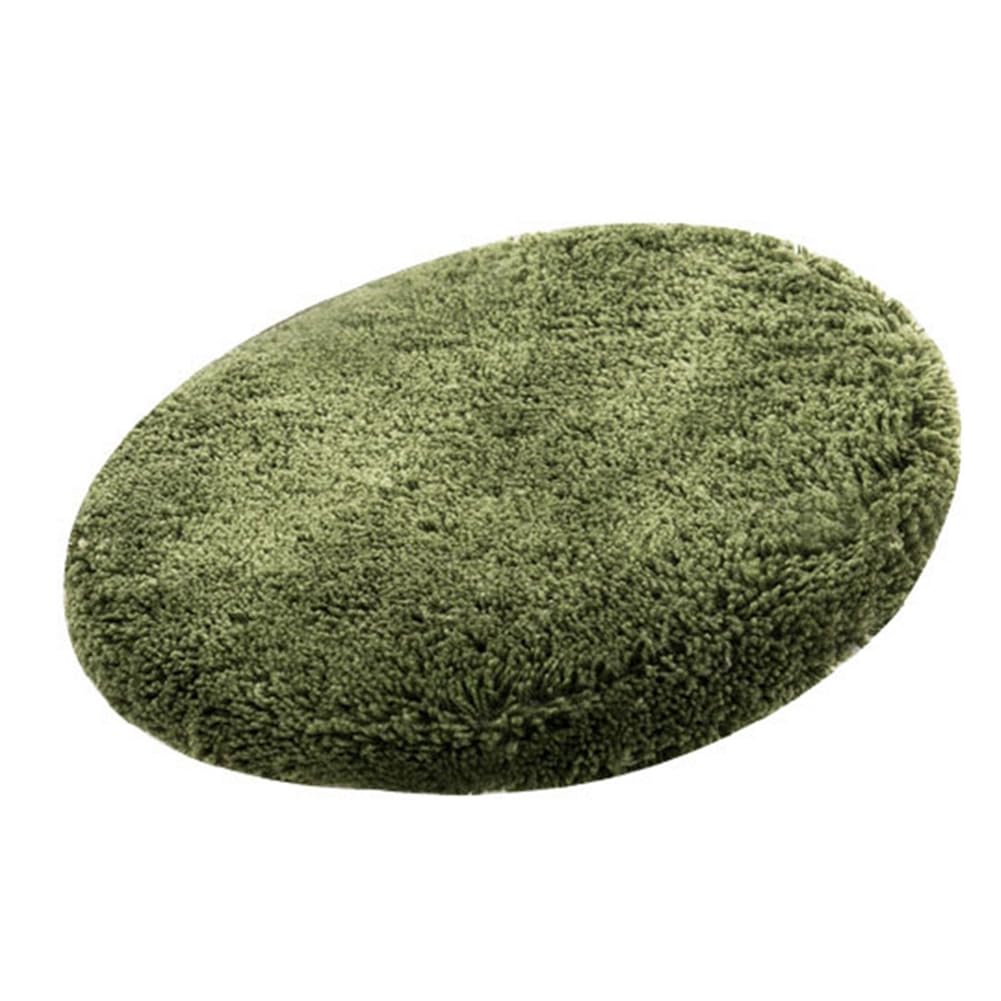 Reyox Plush Shaggy Bath Rug, Contour Mat and Toilet Lid Cover, Soft Microfiber Non Slip Bathroom Rugs Army Green Lid Cover